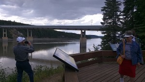 Only bridge across the Yukon River.