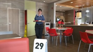 McDonalds waitress.